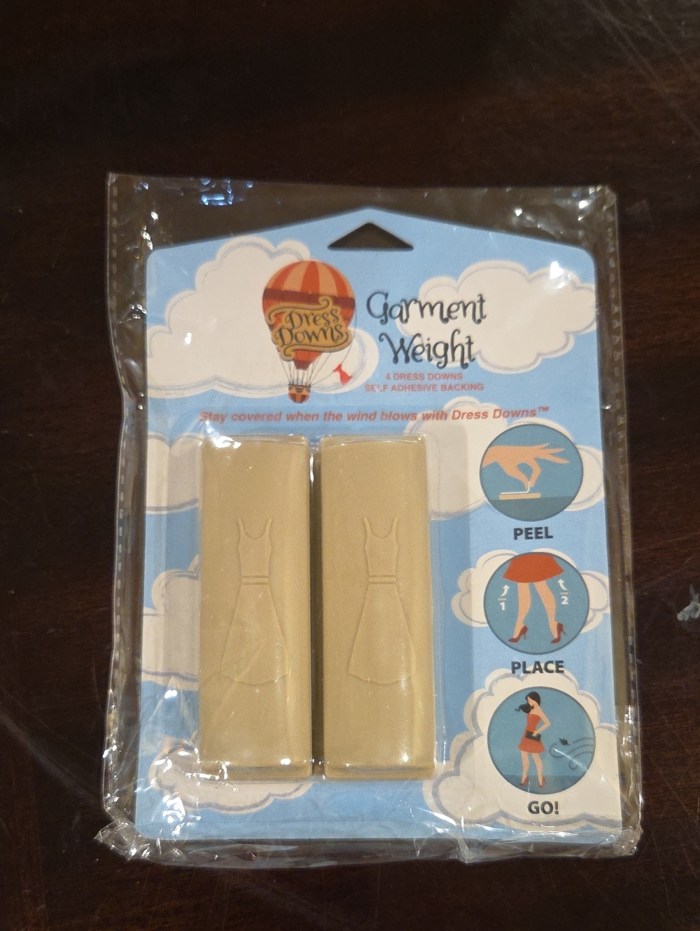 Dress Downs Garment Weights in Beige - Set of 4